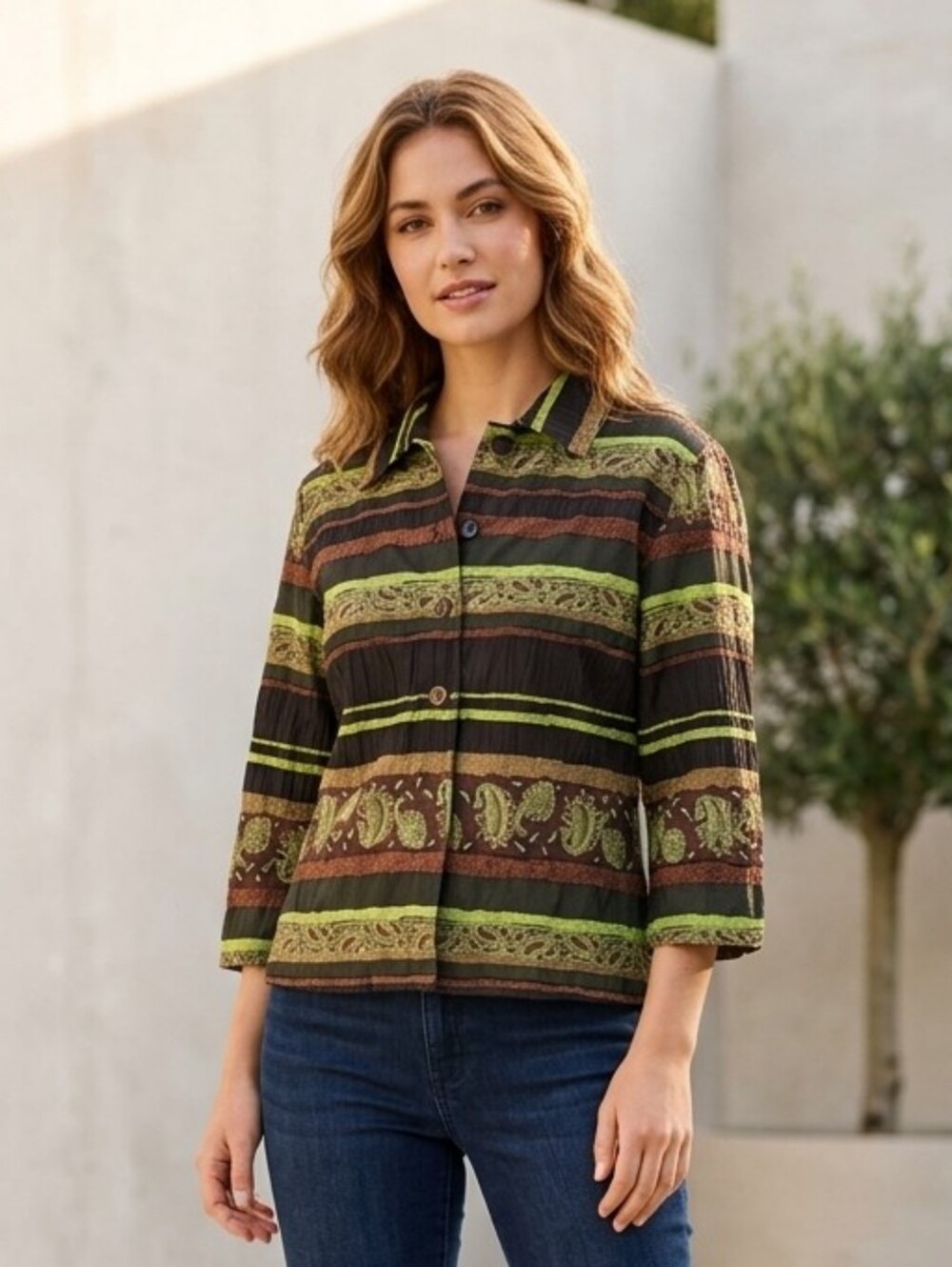 VINTAGE! Erin of London Striped Jacket